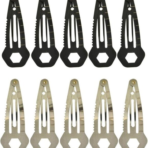 Self Defence Hair Clips Women Multi-Functional Stainless Steel 10 Pack main image 4
